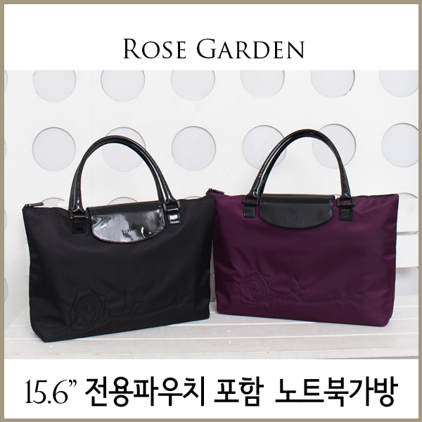 [ miim ] Rose Garden/로즈가든 프리미엄 노트북가방/2컬러 광택원단